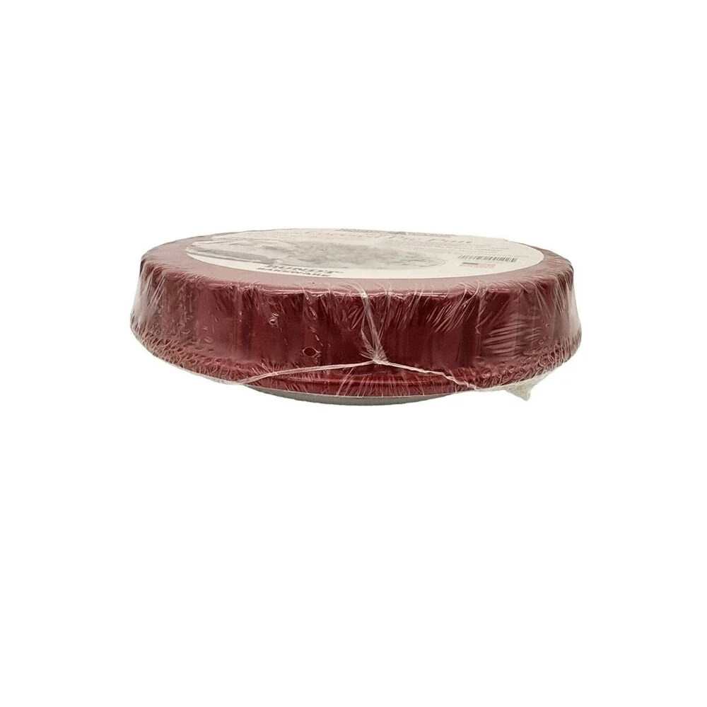 New Nordic Ware Covered Pie Pan 9 Inch Red Lid Metal Bakeware Made In USA